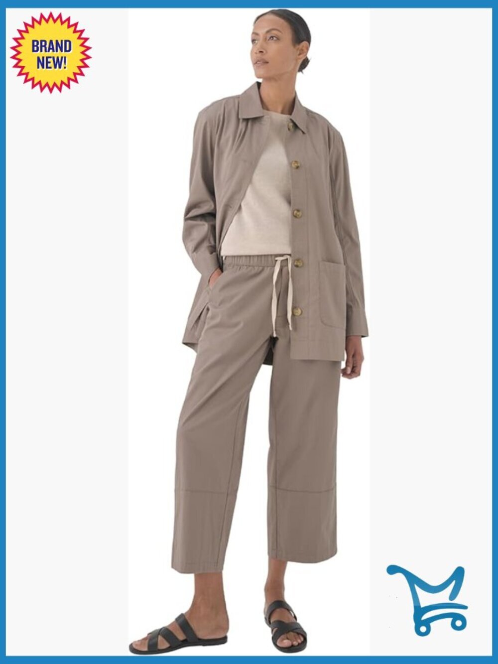 Organic Cotton Lightweight Open Front Jacket Casual Cocoon
